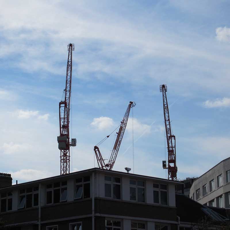 Quantity surveying professionals on a construction site