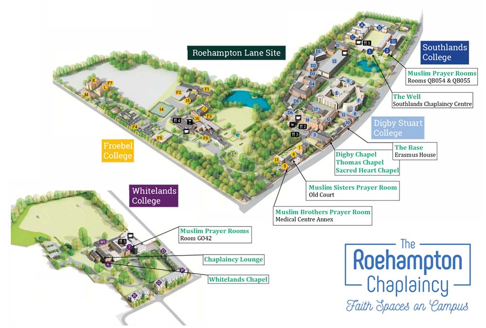 Roehampton Chaplaincy Locations