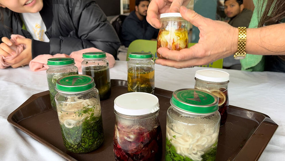 Nettles project - dyeing fibres