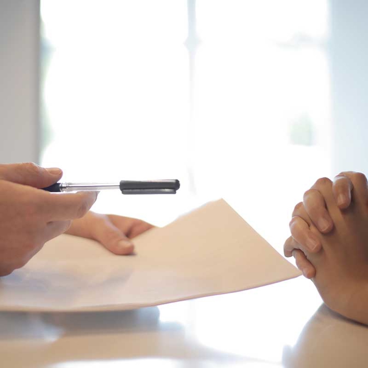 Signing a document